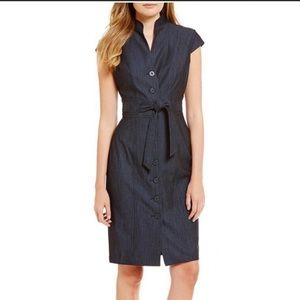 Calvin Klein Denim Wrap Dress Size 4